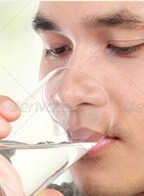 Woman Drinking Ionic Colloidal Silver Button Colloidal Silver